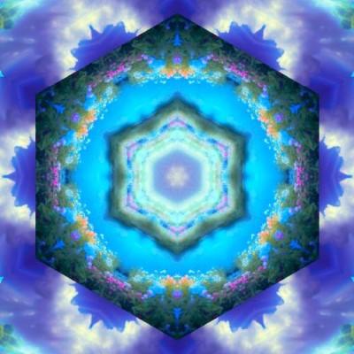 A colorful mandala with a white circle - Images with Kaleidoscope24